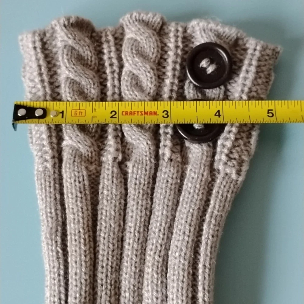 Crochet Boot Cuffs - Gray